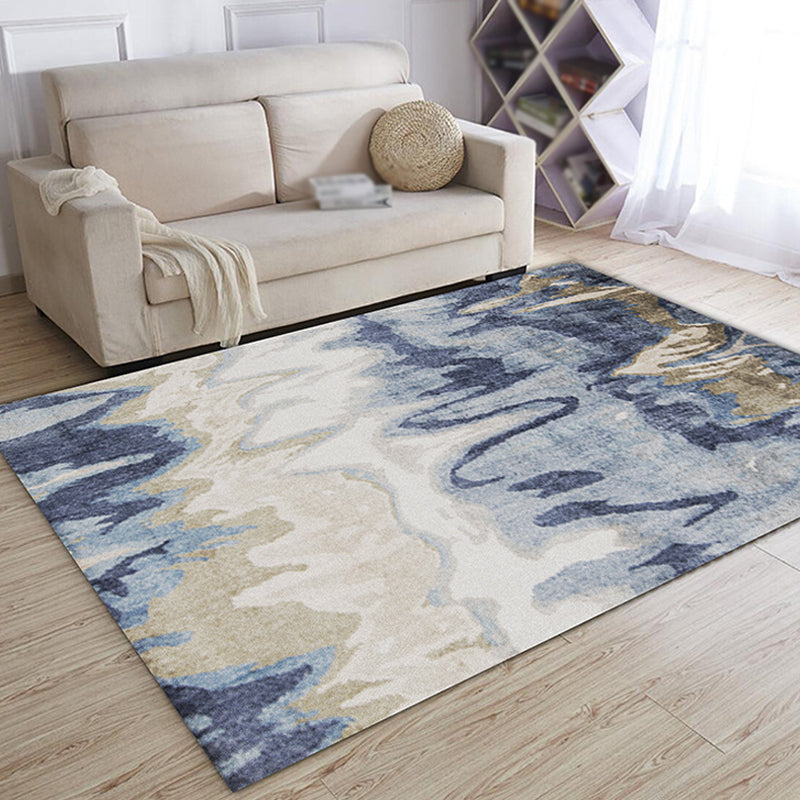 Multicolor Abstract Rug Polyester Industrial Rug Pet Friendly Washable Non-Slip Area Rug for Living Room Clearhalo 'Area Rug' 'Rug' 1812504