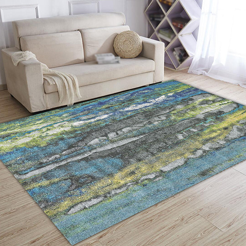 Multicolor Abstract Rug Polyester Industrial Rug Pet Friendly Washable Non-Slip Area Rug for Living Room Clearhalo 'Area Rug' 'Rug' 1812511