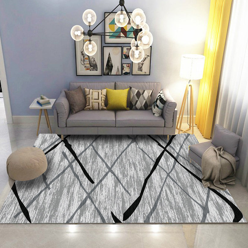 Industrial Abstract Rug Multicolor Polyester Rug Non-Slip Pet Friendly Washable Are Rug for Bedroom Clearhalo 'Area Rug' 'Rug' 1812546
