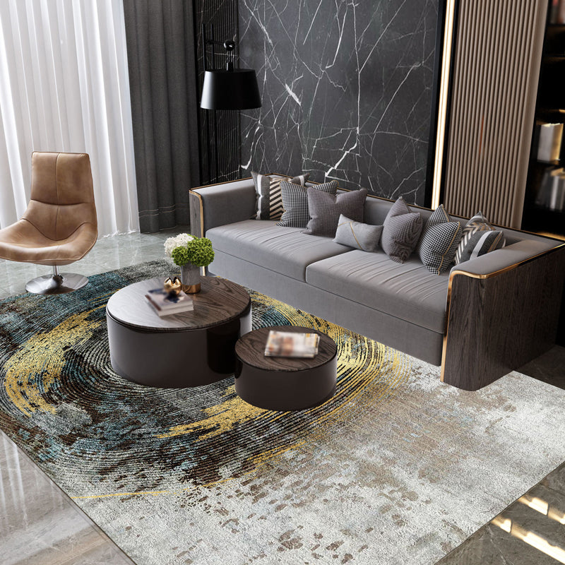 Industrial Abstract Rug Multicolor Polyester Rug Non-Slip Pet Friendly Washable Are Rug for Bedroom Clearhalo 'Area Rug' 'Rug' 1812570