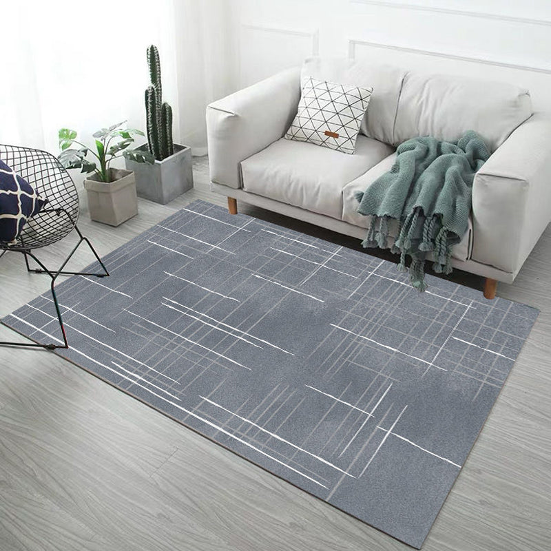 Multicolor Abstract Rug Polyester Industrial Rug Pet Friendly Washable Non-Slip Area Rug for Living Room Dark Gray Clearhalo 'Area Rug' 'Rug' 1812589