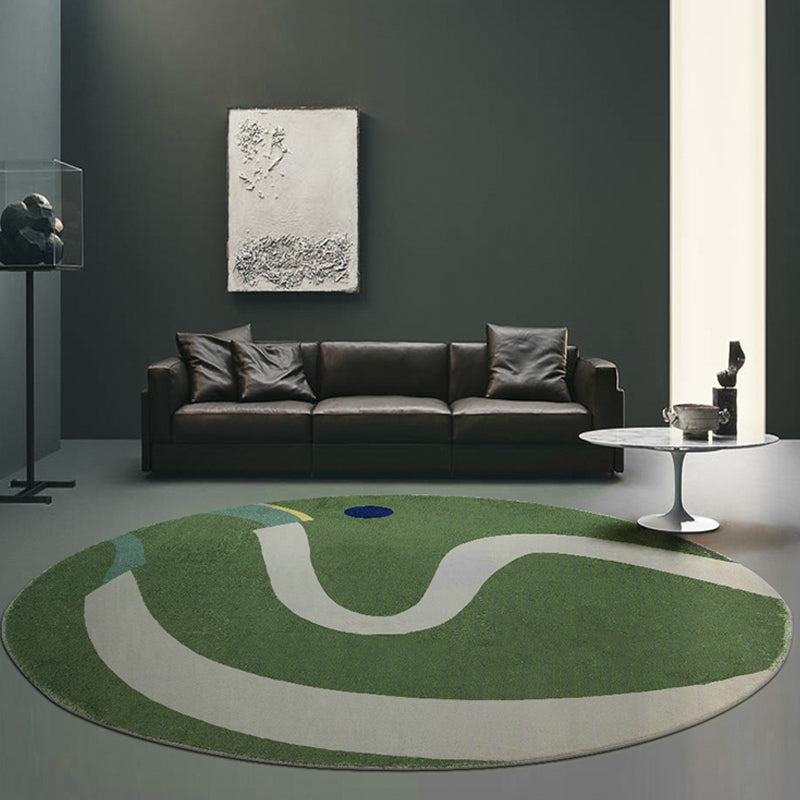 Stylish Colorblock Rug Multicolor Minimalist Rug Polyester Pet Friendly Washable Non-Slip Area Rug for Bedroom Green Clearhalo 'Area Rug' 'Rug' 1812685