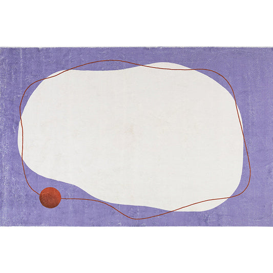 Purple and Red Colorblock Rug Polyester Modern Rug Pet Friendly Washable Non-Slip Area Rug for Living Room Clearhalo 'Area Rug' 'Rug' 1812748