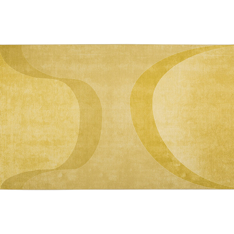 Yellow Living Room Rug Modernist Abstract Rug Chenille Washable Anti-Slip Backing Pet Friendly Carpet Clearhalo 'Area Rug' 'Modern' 'Rugs' Rug' 1812822
