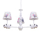 Baby Bedroom Panda Chandelier with Tapered Shade Metal Contemporary White Pendant Light Clearhalo 'Ceiling Lights' 'Chandeliers' Lighting' options 181300