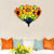 Sunflower Wall Mount Lighting Lodge Style 1 Head Wall Sconce Lighting for Corridor Orange Clearhalo 'Industrial' 'Middle century wall lights' 'Tiffany wall lights' 'Tiffany' 'Wall Lamps & Sconces' 'Wall Lights' Lighting' 181341