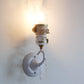 Metal Candle Wall Light with Elephant Foyer 1 Light Animal Wall Lamp in White Finish White C Clearhalo 'Wall Lamps & Sconces' 'Wall Lights' Lighting' 181349