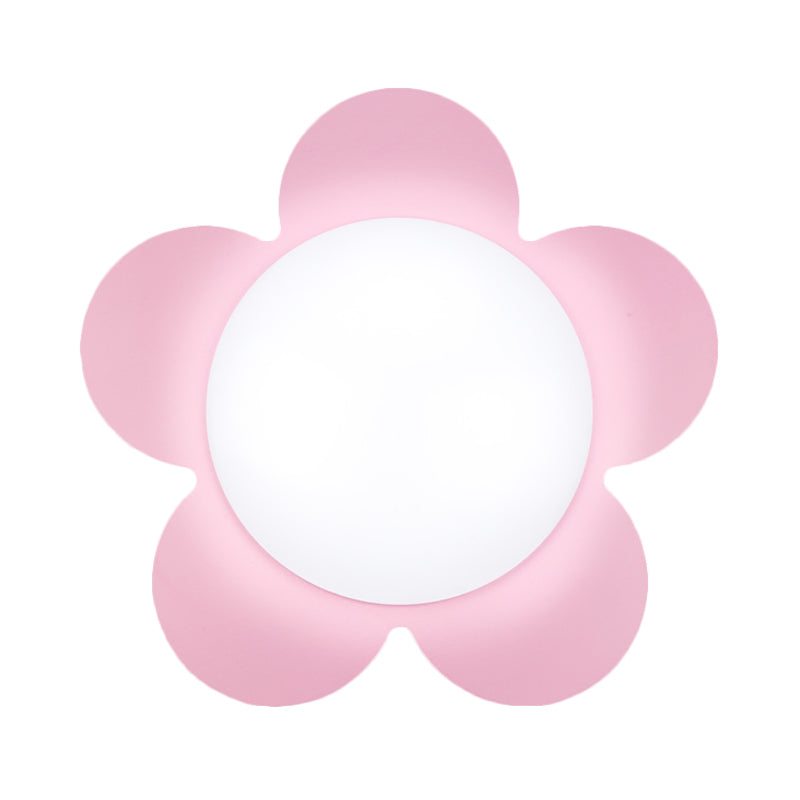 Bright Colored Floral Wall Light Modern Stylish Acrylic LED Sconce Lamp for Kindergarten Clearhalo 'Wall Lamps & Sconces' 'Wall Lights' Lighting' 181497