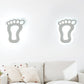 Flat Cartoon Shape Wall Light Modern Stylish Acrylic LED Wall Lamp in White for Stair Clearhalo 'Wall Lamps & Sconces' 'Wall Lights' Lighting' 181675