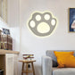Flat Cartoon Shape Wall Light Modern Stylish Acrylic LED Wall Lamp in White for Stair White F Clearhalo 'Wall Lamps & Sconces' 'Wall Lights' Lighting' 181684