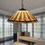 Brown Tapered Pendant Ceiling Light Tiffany 2 Heads Multicolored Stained Glass Hanging Lamp for Bedroom Brown Clearhalo 'Art Deco Pendants' 'Cast Iron' 'Ceiling Lights' 'Ceramic' 'Close To Ceiling Lights' 'Crystal' 'Industrial' 'Metal' 'Middle Century Pendants' 'Pendant Lights' 'Pendants' 'Tiffany close to ceiling' 'Tiffany Pendants' 'Tiffany' Lighting' 181849