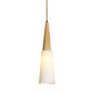 Opal Glass Slim Cone Hanging Light Corridor Simple Style Pendant Lamp in White Clearhalo 'Ceiling Lights' 'Glass shade' 'Glass' 'Modern Pendants' 'Modern' 'Pendant Lights' 'Pendants' Lighting' 182034