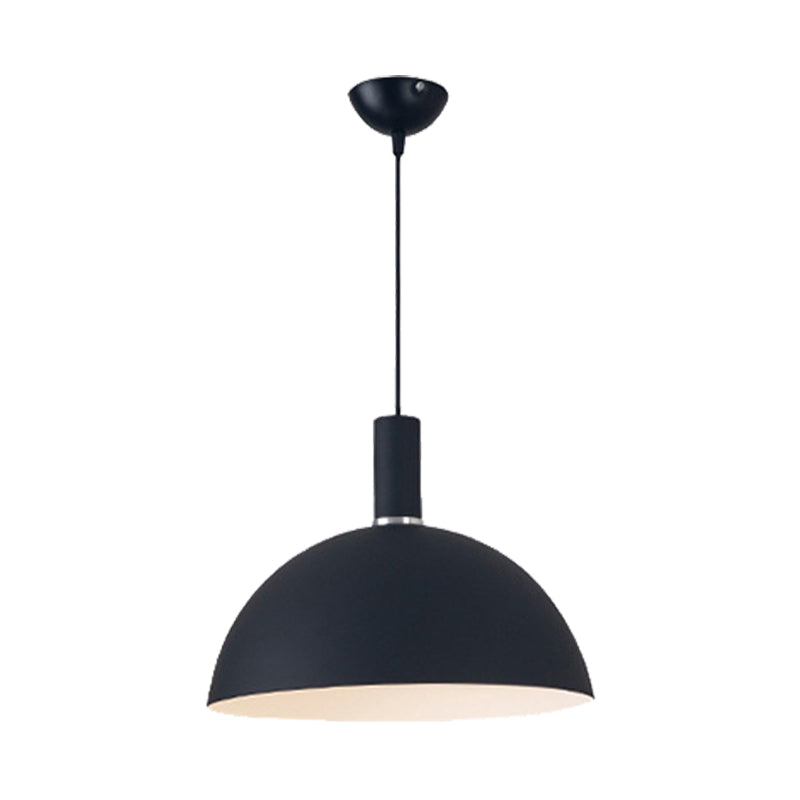 Aluminum Hemisphere Pendant Lamp One Light Contemporary Pendant Light for Dining Room Clearhalo 'Ceiling Lights' 'Modern Pendants' 'Modern' 'Pendant Lights' 'Pendants' Lighting' 182355