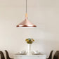 Rose Gold Pyramid Pendant Lamp 1 Head Modern Style Aluminum Hanging Lamp for Study Room Clearhalo 'Ceiling Lights' 'Modern Pendants' 'Modern' 'Pendant Lights' 'Pendants' Lighting' 182495
