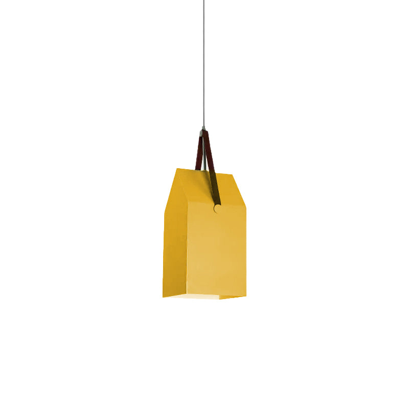 1 Bulb Bag Pendant Light Nordic Style Metal Hanging Light for Dining Room Restaurant Clearhalo 'Ceiling Lights' 'Pendant Lights' 'Pendants' Lighting' 182518