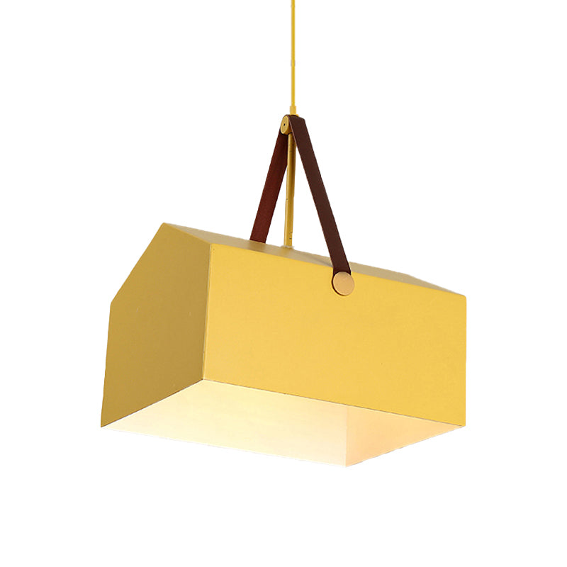 1 Bulb Bag Pendant Light Nordic Style Metal Hanging Light for Dining Room Restaurant Clearhalo 'Ceiling Lights' 'Pendant Lights' 'Pendants' Lighting' 182526