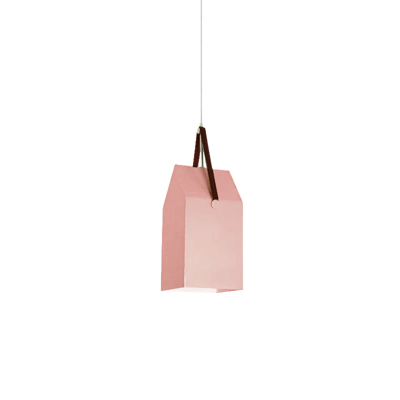 1 Bulb Bag Pendant Light Nordic Style Metal Hanging Light for Dining Room Restaurant Clearhalo 'Ceiling Lights' 'Pendant Lights' 'Pendants' Lighting' 182534