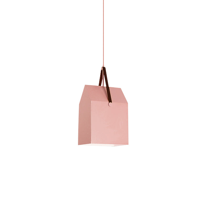 1 Bulb Bag Pendant Light Nordic Style Metal Hanging Light for Dining Room Restaurant Clearhalo 'Ceiling Lights' 'Pendant Lights' 'Pendants' Lighting' 182537