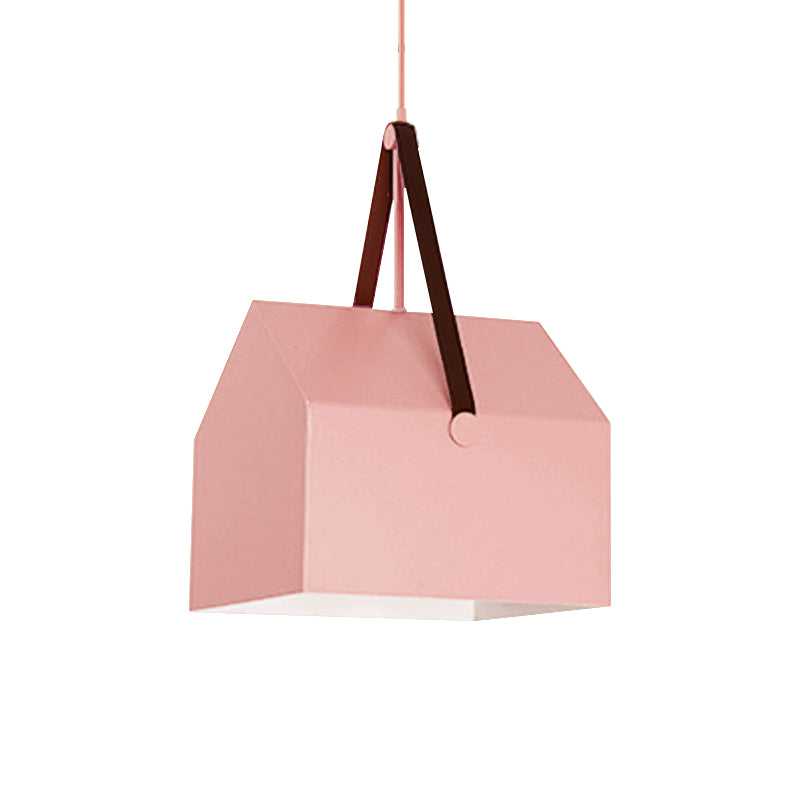 1 Bulb Bag Pendant Light Nordic Style Metal Hanging Light for Dining Room Restaurant Clearhalo 'Ceiling Lights' 'Pendant Lights' 'Pendants' Lighting' 182540