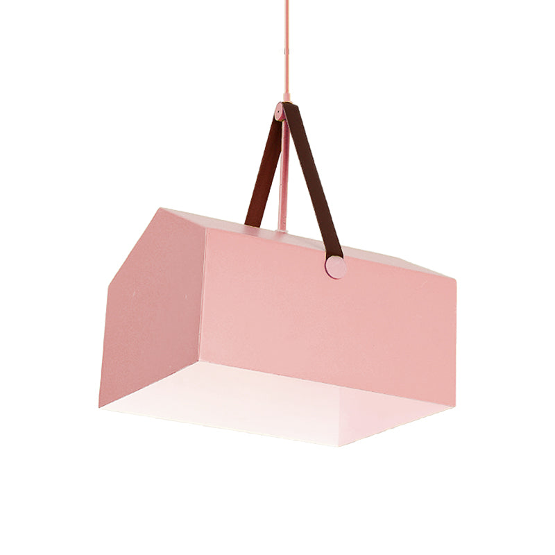 1 Bulb Bag Pendant Light Nordic Style Metal Hanging Light for Dining Room Restaurant Clearhalo 'Ceiling Lights' 'Pendant Lights' 'Pendants' Lighting' 182543