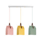Undertint Bag Shape Pendant Light 1 Head Macaron Loft Metal Hanging Light for Cafe Clearhalo 'Ceiling Lights' 'Pendant Lights' 'Pendants' Lighting' 182583