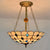 Beige/Clear/Yellow Bowl Shade Semi Flush Ceiling Fixture Retro Style Stained Glass 1 Light Ceiling Light Fixture with Jewel Pattern Yellow 16" Clearhalo 'Ceiling Lights' 'Close To Ceiling Lights' 'Close to ceiling' 'Glass shade' 'Glass' 'Semi-flushmount' 'Tiffany close to ceiling' 'Tiffany' Lighting' 182596