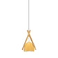 Bowl Shape Hanging Light with Linear Wood Deco Macaron Loft Aluminum Pendant Light for Hallway Clearhalo 'Ceiling Lights' 'Modern Pendants' 'Modern' 'Pendant Lights' 'Pendants' Lighting' 182988