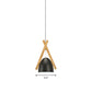 Bowl Shape Hanging Light with Linear Wood Deco Macaron Loft Aluminum Pendant Light for Hallway Clearhalo 'Ceiling Lights' 'Modern Pendants' 'Modern' 'Pendant Lights' 'Pendants' Lighting' 182992