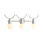 Open Bulb Foyer Stair Wall Sconce with Antlers Metal 3 Lights Modern Style Wall Lamp Clearhalo 'Wall Lamps & Sconces' 'Wall Lights' Lighting' 183038
