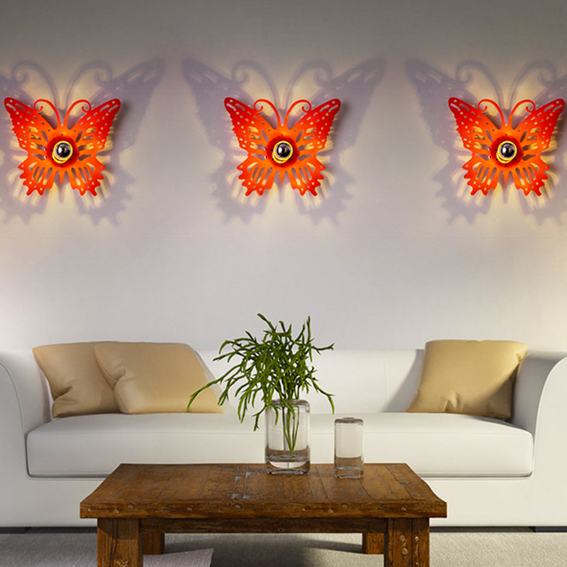 Metal Cartoon Shape Wall Light One Light Modern Style Wall Sconce for Study Room Clearhalo 'Wall Lamps & Sconces' 'Wall Lights' Lighting' 183352