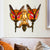 Retro Style Butterfly Wall Sconce Stained Glass 2 Lights Colorful Wall Fixture Light for Stairway Orange Clearhalo 'Industrial' 'Middle century wall lights' 'Tiffany wall lights' 'Tiffany' 'Wall Lamps & Sconces' 'Wall Lights' Lighting' 183372