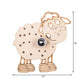 Metal Sheep Wall Light Bedroom Kindergarten 1 Head Kids Wall Sconce in Beige Clearhalo 'Wall Lamps & Sconces' 'Wall Lights' Lighting' 183394