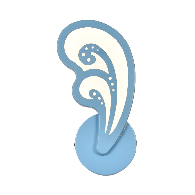 Child Bedroom Stair Wall Light Acrylic Metal Cartoon Sconce Lamp with Candy Color Clearhalo 'Wall Lamps & Sconces' 'Wall Lights' Lighting' 183436