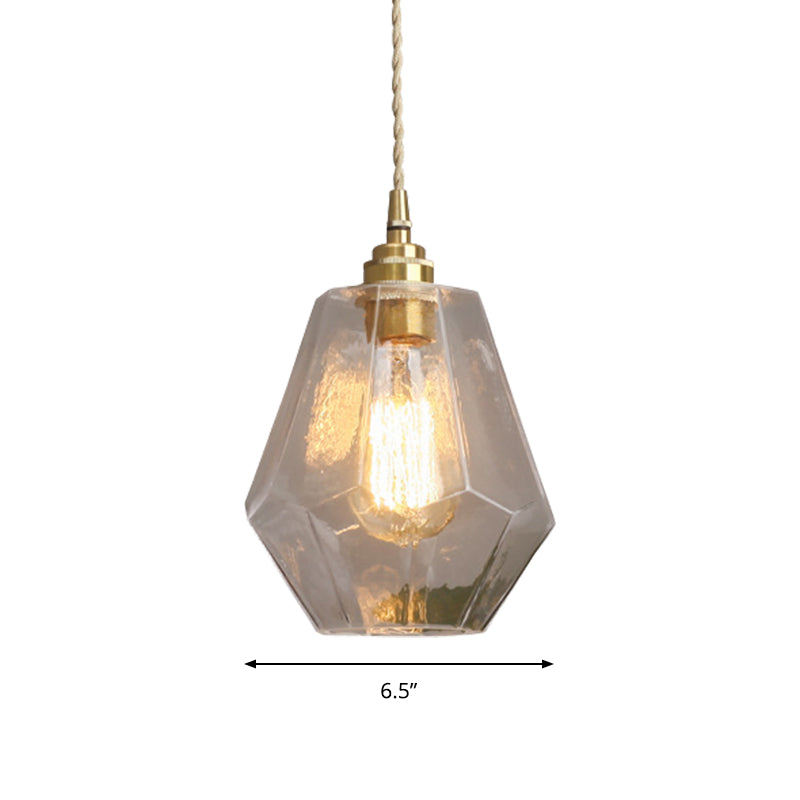 Contemporary Pear Shaped Hanging Lamp Clear Glass 1 Light Pendant Light for Dining Room Clearhalo 'Ceiling Lights' 'Glass shade' 'Glass' 'Modern Pendants' 'Modern' 'Pendant Lights' 'Pendants' Lighting' 183684