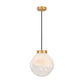 Glass Irregular Shape Pendant Lighting Kitchen Dining Room 1 Head Modern Suspension Light in White Clearhalo 'Ceiling Lights' 'Glass shade' 'Glass' 'Modern Pendants' 'Modern' 'Pendant Lights' 'Pendants' Lighting' 183819