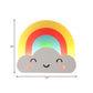 Kids Rainbow Cloud Sconce Light Acrylic Multi-Color Wall Lamp for Baby Bedroom Hallway Clearhalo 'Wall Lamps & Sconces' 'Wall Lights' Lighting' 184006