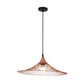 Flared Wire Shade Cafe Pendant Light Iron Single Light Modern Ceiling Pendant Lamp in Rose Gold Clearhalo 'Ceiling Lights' 'Modern Pendants' 'Modern' 'Pendant Lights' 'Pendants' Lighting' 184340