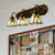Tiffany Cone Wall Mounted Lamp 3 Heads Yellow/Amber Glass Sconce Light Fixture for Hallway Amber Clearhalo 'Industrial' 'Middle century wall lights' 'Tiffany wall lights' 'Tiffany' 'Wall Lamps & Sconces' 'Wall Lights' Lighting' 184374