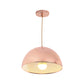 Contemporary Rose Gold Pendant Light Domed Shade 12"/16" Wide 1 Light Metallic Hanging Light for Restaurant Clearhalo 'Ceiling Lights' 'Modern Pendants' 'Modern' 'Pendant Lights' 'Pendants' Lighting' 184403