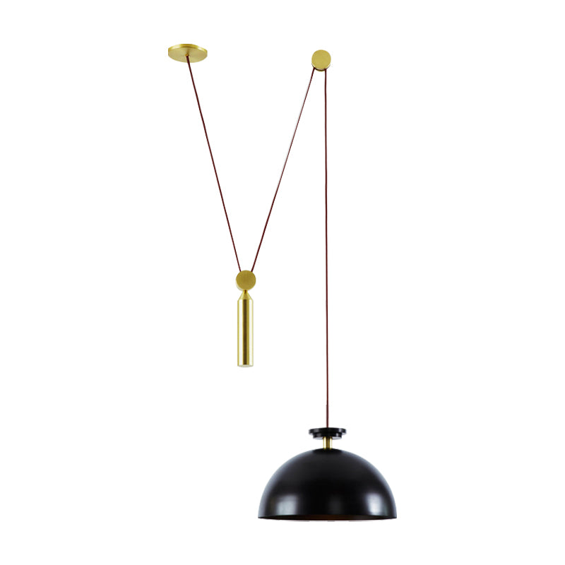 Height Adjustable Pendant Lamp with Pulley One Light Modern Hanging Light for Kitchen Hallway Clearhalo 'Ceiling Lights' 'Modern Pendants' 'Modern' 'Pendant Lights' 'Pendants' Lighting' 184507