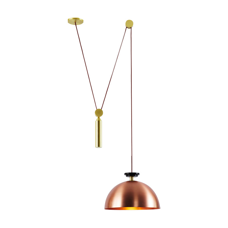 Height Adjustable Pendant Lamp with Pulley One Light Modern Hanging Light for Kitchen Hallway Clearhalo 'Ceiling Lights' 'Modern Pendants' 'Modern' 'Pendant Lights' 'Pendants' Lighting' 184510