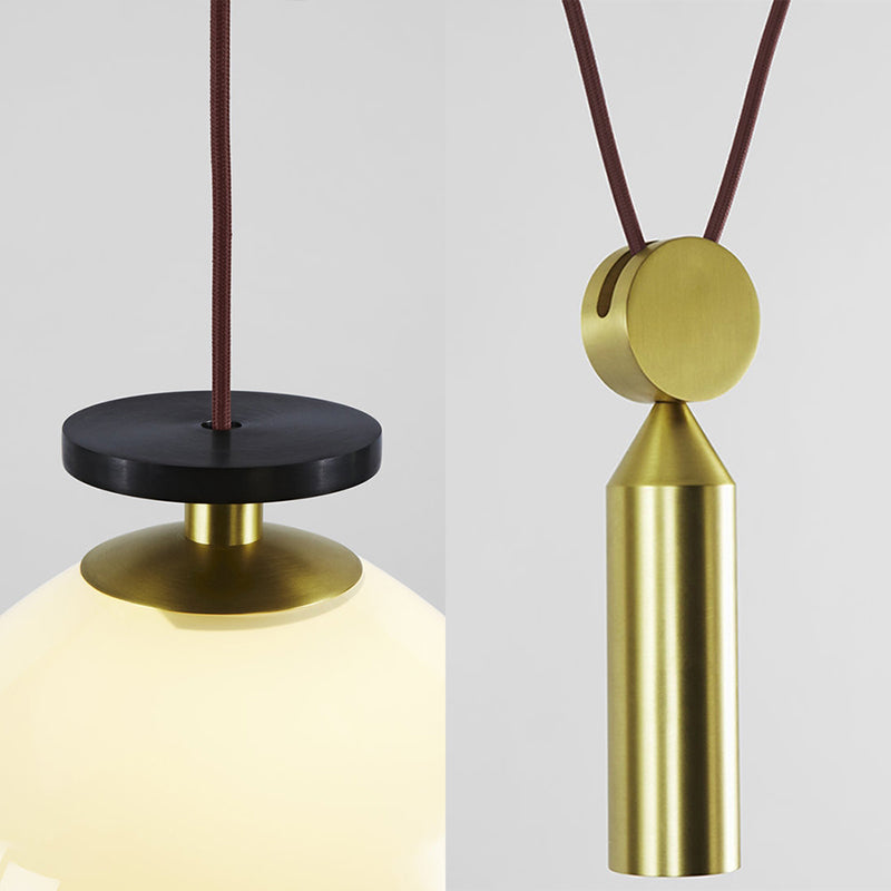 Height Adjustable Pendant Lamp with Pulley One Light Modern Hanging Light for Kitchen Hallway Clearhalo 'Ceiling Lights' 'Modern Pendants' 'Modern' 'Pendant Lights' 'Pendants' Lighting' 184515