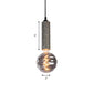Simple Style Orb Pendant Light Dimple Glass 5" W 1 Light Hanging Lamp with Grey/White Tube Deco for Cloth Shop Clearhalo 'Ceiling Lights' 'Modern Pendants' 'Modern' 'Pendant Lights' 'Pendants' Lighting' 184582