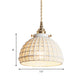 Modern Domed Basket Pendant Lamp Ceramics 1 Head White Hanging Lamp for Kitchen Hallway Clearhalo 'Ceiling Lights' 'Modern Pendants' 'Modern' 'Pendant Lights' 'Pendants' Lighting' 184643