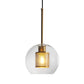 Simple Orb Shade Pendant Light with Cylinder Mesh Screen 1 Light Glass Hanging Lamp for Hallway Clearhalo 'Ceiling Lights' 'Glass shade' 'Glass' 'Modern Pendants' 'Modern' 'Pendant Lights' 'Pendants' Lighting' 185439
