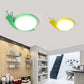 Cartoon Ceiling Mount Light Snail Shape Acrylic Metal Ceiling Fixture for Baby Bedroom Clearhalo 'Ceiling Lights' 'Close To Ceiling Lights' 'Close to ceiling' Lighting' 185562