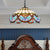 Stained Glass Dome Pendant Lighting Victorian Single Light Hanging Ceiling Light for Dining Room Black Clearhalo 'Ceiling Lights' 'Industrial' 'Middle Century Pendants' 'Pendant Lights' 'Pendants' 'Tiffany close to ceiling' 'Tiffany Pendants' 'Tiffany' Lighting' 185693