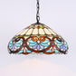 Stained Glass Dome Pendant Lighting Victorian Single Light Hanging Ceiling Light for Dining Room Clearhalo 'Ceiling Lights' 'Industrial' 'Middle Century Pendants' 'Pendant Lights' 'Pendants' 'Tiffany close to ceiling' 'Tiffany Pendants' 'Tiffany' Lighting' 185694