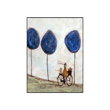 Recreational Figure Wall Art Decor Pastel Color Canvas Painting, Textured, Multiple Sizes Clearhalo 'Art Gallery' 'Canvas Art' 'Kids' Arts' 1858168