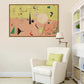 Mid-Century Modern Geometry Canvas Yellow Oil Painting Wall Art Print for Sitting Room Clearhalo 'Arts' 'Canvas Art' 1858241